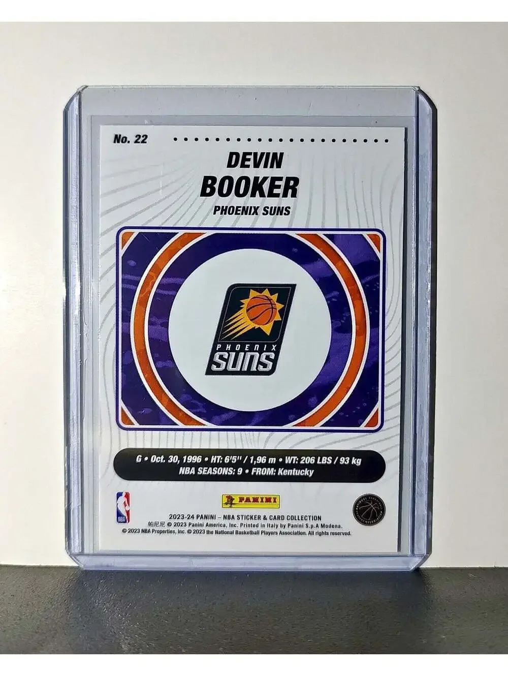 Devin Booker 2023-24 Panini NBA #22 Sticker Card Phoenix Suns